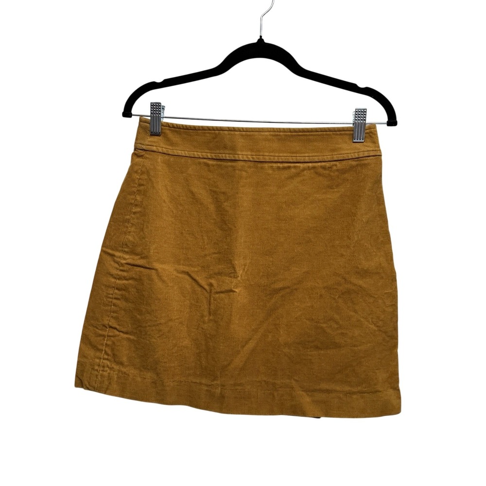 J.Crew Factory Corduroy Mini Skirt 2 Camel Brown Retro Preppy Fall Winter